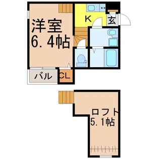 エスポワール【2階】の間取り