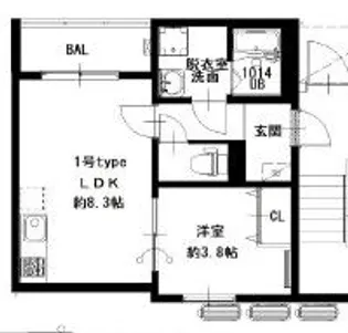 兵庫県神戸市北区鈴蘭台東町3【アパート】の間取り
