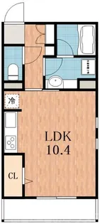 大阪府大阪市東住吉区東田辺2【アパート】の間取り