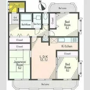 イイダアネックスII【3階】の間取り