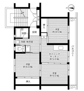 岡山県倉敷市児島塩生【マンション】の間取り