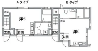 若宮ハウス【1階】の間取り