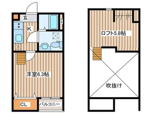 エスペランサ大野田【1階】の間取り