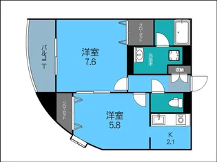 コートプリエール【5階】の間取り