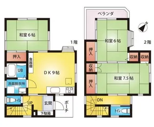 埼玉県さいたま市見沼区大字新堤【一戸建】の間取り