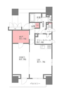 大阪府大阪市北区菅原町【マンション】の間取り