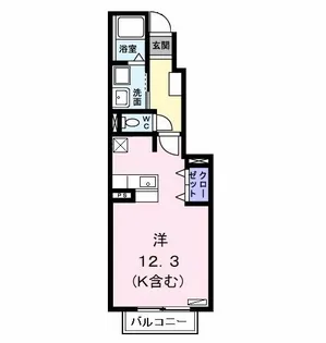 クレア デ メゾン【1階】の間取り