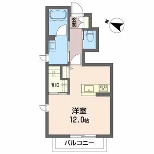 シャーメゾンリス・ブラン【1階】の間取り