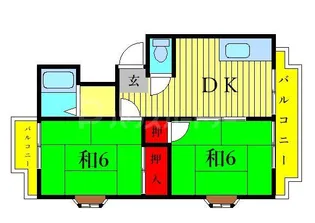 ターナハイム B棟【2階】の間取り