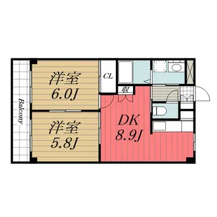 千葉県千葉市中央区南生実町【アパート】の間取り