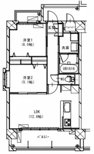 SunCrest西崎【5階】の間取り