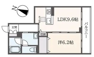 サザンコート【1階】の間取り