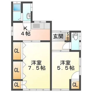 三重県津市中河原【一戸建】の間取り