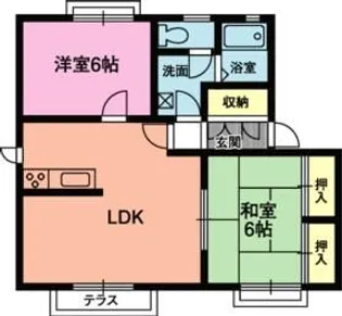 リバーサイドパレスNT B棟【1階】の間取り