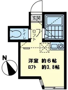 スリール鹿島田【1階】の間取り