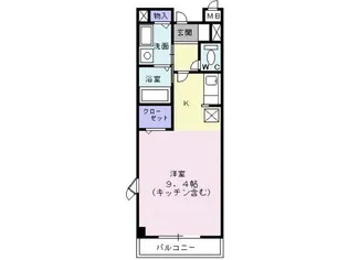 プラティーク東所沢B【2階】の間取り