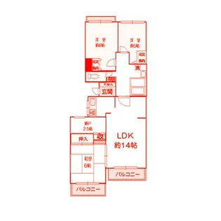 クリオ鎌倉笛田【2階】の間取り