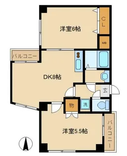 ルミエラII【2階】の間取り