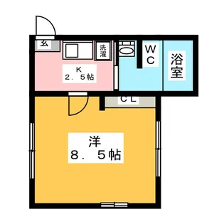 ヴェント フレスコ【1階】の間取り
