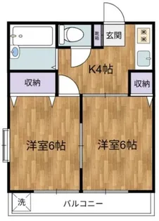 シャトー稲城【2階】の間取り