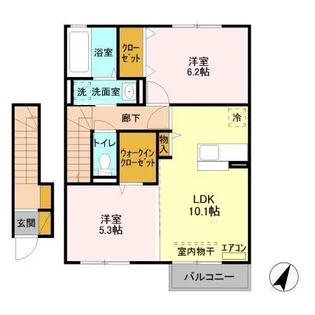 モンブラン【2階】の間取り