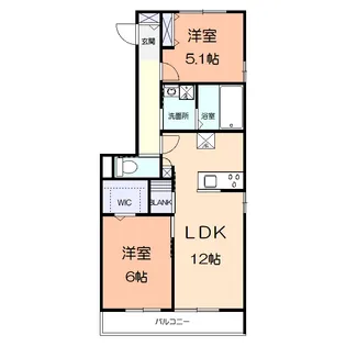 マーレ湘南II【2階】の間取り