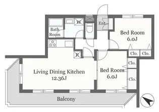 スペーシア駒沢【3階】の間取り