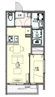 KLEIS四ツ木【3階】の間取り