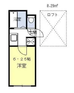 シティハイム大野【1階】の間取り
