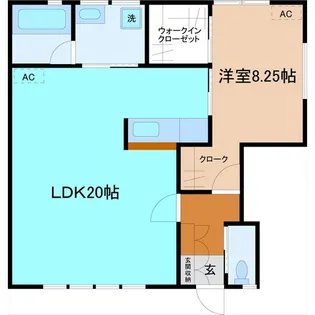 ティーワイズ【1階】の間取り