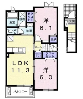メゾン ド アルテミス【2階】の間取り