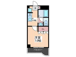 グレ-スクリア前空【1階】の間取り