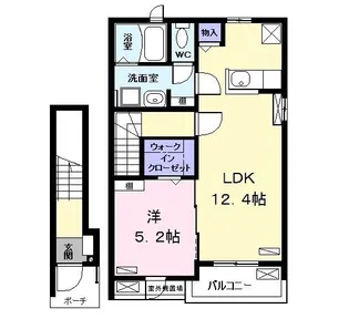 コンフォート八神【2階】の間取り