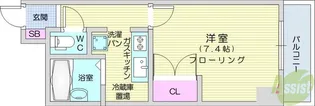 ロイヤルヒルズ長町【1階】の間取り