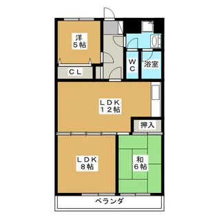 木崎台マンション【4階】の間取り