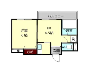 パストラル生駒【2階】の間取り