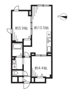 エルファーロ駒沢公園I【2階】の間取り