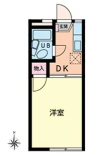 エステート壱番館【2階】の間取り