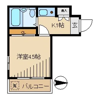 クレッセント大森08【2階】の間取り