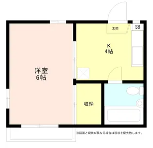 プラザパビヨンC【1階】の間取り