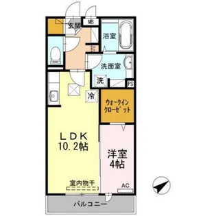 コリーヌ・Mont【1階】の間取り