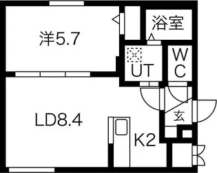 LUMIC平岸(ルミック)【3階】の間取り