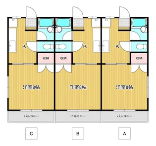 パリス葵A【2階】の間取り
