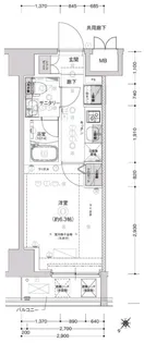 CREST TAPP SHIN YOKOHAMA【11階】の間取り