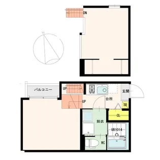 Wood house穀町【1階】の間取り