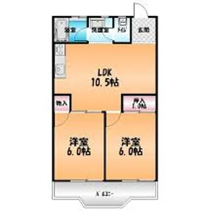 グランドハイツ【7階】の間取り