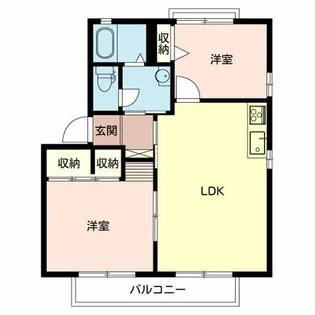 カサベルデA【2階】の間取り