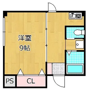 宮之阪ハイツ参番館【3階】の間取り