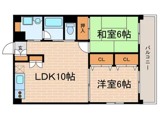 松園ハイツ【2階】の間取り