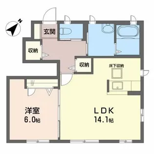 シャーメゾン・千歳 A棟【1階】の間取り
